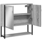 vidaXL Bad-Spiegelschrank Grau Sonoma 60x16x60 cm Holzwerkstoff vidaXL Bad-Spiegelschrank Grau Sonoma 60x16x60 cm Holzwerkstoff