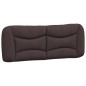 vidaXL Bettgestell mit Kopfteil Dunkelbraun 140x190 cm Stoff vidaXL Bettgestell mit Kopfteil Dunkelbraun 140x190 cm Stoff