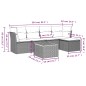 vidaXL 6-tlg. Garten-Sofagarnitur mit Kissen Schwarz Poly Rattan vidaXL 6-tlg. Garten-Sofagarnitur mit Kissen Schwarz Poly Rattan