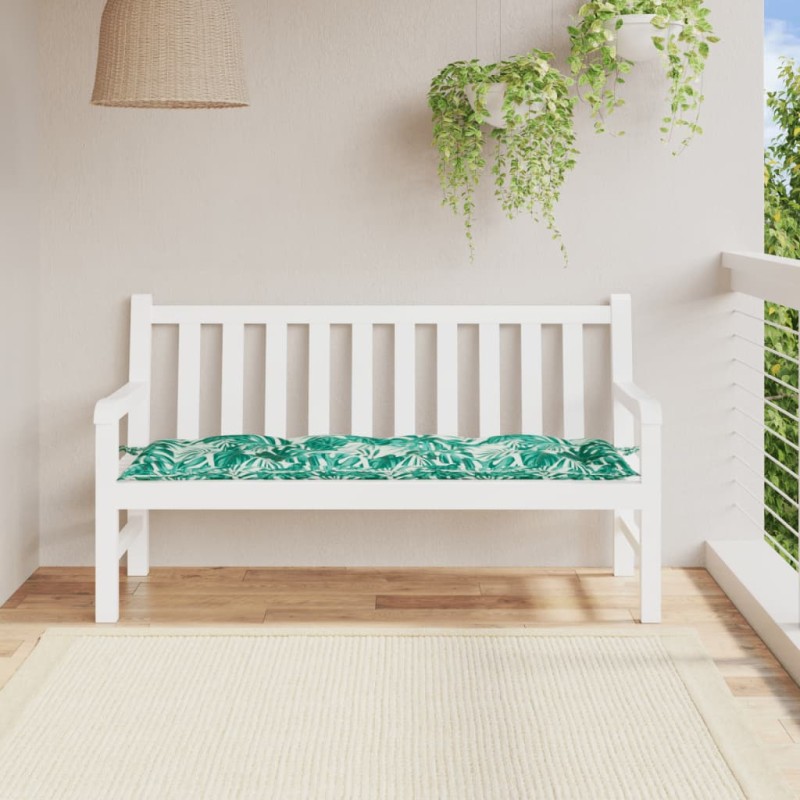 vidaXL Gartenbank-Auflage Blattmuster 150x50x7 cm Oxford-Gewebe vidaXL Gartenbank-Auflage Blattmuster 150x50x7 cm Oxford-Gewebe