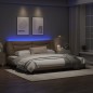 vidaXL Bettgestell mit LED Cappuccino-Braun 200x200 cm Kunstleder vidaXL Bettgestell mit LED Cappuccino-Braun 200x200 cm Kunstleder