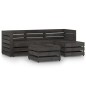 vidaXL 5-tlg. Garten-Lounge-Set Grau Imprägniertes Kiefernholz vidaXL 5-tlg. Garten-Lounge-Set Grau Imprägniertes Kiefernholz