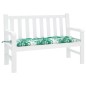 vidaXL Gartenbank-Auflage Blattmuster 120x50x7 cm Oxford-Gewebe vidaXL Gartenbank-Auflage Blattmuster 120x50x7 cm Oxford-Gewebe