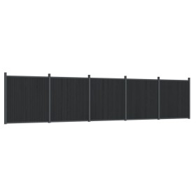 vidaXL Zaunelement Grau 872x186 cm WPC