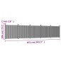 vidaXL Zaunelement Grau 872x186 cm WPC vidaXL Zaunelement Grau 872x186 cm WPC