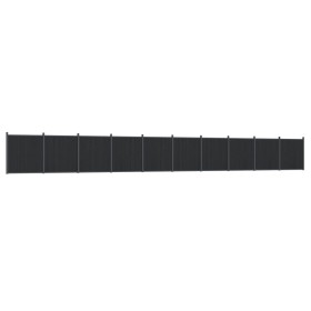 vidaXL Zaunelement Grau 1737x186 cm WPC