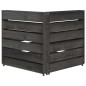 vidaXL 5-tlg. Garten-Lounge-Set Grau Imprägniertes Kiefernholz vidaXL 5-tlg. Garten-Lounge-Set Grau Imprägniertes Kiefernholz