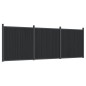 vidaXL Zaunelement Grau 526x186 cm WPC vidaXL Zaunelement Grau 526x186 cm WPC