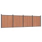 vidaXL Zaunelement Braun 699x186 cm WPC vidaXL Zaunelement Braun 699x186 cm WPC