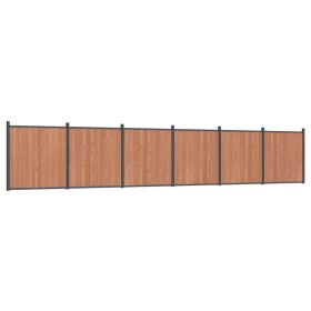 vidaXL Zaunelement Braun 1045x186 cm WPC