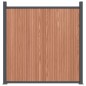 vidaXL Zaunelement Braun 1045x186 cm WPC vidaXL Zaunelement Braun 1045x186 cm WPC