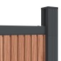 vidaXL Zaunelement Braun 1045x186 cm WPC vidaXL Zaunelement Braun 1045x186 cm WPC