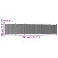 vidaXL Zaunelement Braun 1045x186 cm WPC vidaXL Zaunelement Braun 1045x186 cm WPC