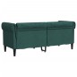 vidaXL Chesterfield-Sofa 2-Sitzer Dunkelgrün Stoff vidaXL Chesterfield-Sofa 2-Sitzer Dunkelgrün Stoff