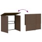 vidaXL Gartensofa in L-Form mit Tisch und Kissen Braun Poly Rattan vidaXL Gartensofa in L-Form mit Tisch und Kissen Braun Poly Rattan