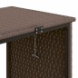 vidaXL Gartensofa in L-Form mit Tisch und Kissen Braun Poly Rattan vidaXL Gartensofa in L-Form mit Tisch und Kissen Braun Poly Rattan