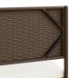 vidaXL Gartensofa in L-Form mit Tisch und Kissen Braun Poly Rattan vidaXL Gartensofa in L-Form mit Tisch und Kissen Braun Poly Rattan