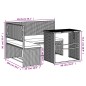 vidaXL Gartensofa in L-Form mit Tisch und Kissen Braun Poly Rattan vidaXL Gartensofa in L-Form mit Tisch und Kissen Braun Poly Rattan
