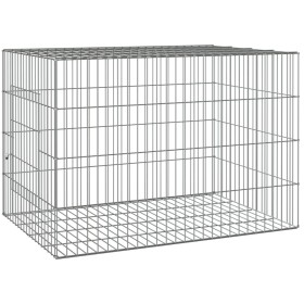 vidaXL Kaninchenkäfig 78x54x54 cm Verzinktes Eisen