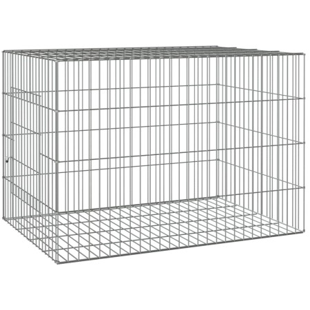 vidaXL Kaninchenkäfig 78x54x54 cm Verzinktes Eisen