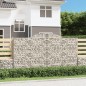 vidaXL Gabionen mit Hochbogen 17 Stk 300x50x160/180cm Verzinktes Eisen vidaXL Gabionen mit Hochbogen 17 Stk 300x50x160/180cm Verzinktes Eisen
