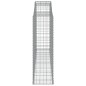 vidaXL Gabionen mit Hochbogen 17 Stk 300x50x160/180cm Verzinktes Eisen vidaXL Gabionen mit Hochbogen 17 Stk 300x50x160/180cm Verzinktes Eisen