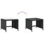 vidaXL Gartenhocker mit Kissen 4 Stk. Schwarz 41x41x36 cm Poly Rattan vidaXL Gartenhocker mit Kissen 4 Stk. Schwarz 41x41x36 cm Poly Rattan