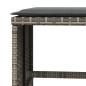 vidaXL Gartenhocker mit Kissen 4 Stk. Grau 41x41x36 cm Poly Rattan vidaXL Gartenhocker mit Kissen 4 Stk. Grau 41x41x36 cm Poly Rattan