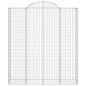 vidaXL Gabionen mit Hochbogen 15Stk. 200x50x220/240cm Verzinktes Eisen vidaXL Gabionen mit Hochbogen 15Stk. 200x50x220/240cm Verzinktes Eisen