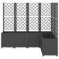 vidaXL Pflanzkübel mit Rankgitter Schwarz 160x120x140 cm PP vidaXL Pflanzkübel mit Rankgitter Schwarz 160x120x140 cm PP