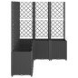 vidaXL Pflanzkübel mit Rankgitter Schwarz 160x120x140 cm PP vidaXL Pflanzkübel mit Rankgitter Schwarz 160x120x140 cm PP