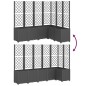 vidaXL Pflanzkübel mit Rankgitter Schwarz 160x120x140 cm PP vidaXL Pflanzkübel mit Rankgitter Schwarz 160x120x140 cm PP