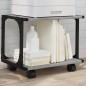 vidaXL Druckerständer 2 Ablagen Grau Sonoma 41x28x33,5cm Holzwerkstoff vidaXL Druckerständer 2 Ablagen Grau Sonoma 41x28x33,5cm Holzwerkstoff