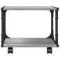 vidaXL Druckerständer 2 Ablagen Grau Sonoma 41x28x33,5cm Holzwerkstoff vidaXL Druckerständer 2 Ablagen Grau Sonoma 41x28x33,5cm Holzwerkstoff