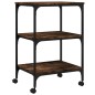vidaXL Druckerständer 3 Ablagen Räuchereiche 50x41x75 cm Holzwerkstoff vidaXL Druckerständer 3 Ablagen Räuchereiche 50x41x75 cm Holzwerkstoff