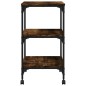 vidaXL Druckerständer 3 Ablagen Räuchereiche 50x41x75 cm Holzwerkstoff vidaXL Druckerständer 3 Ablagen Räuchereiche 50x41x75 cm Holzwerkstoff