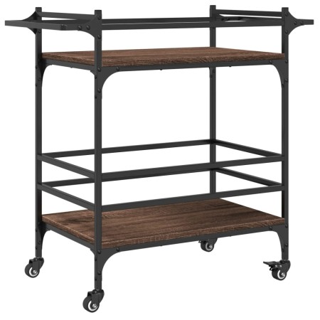 vidaXL Küchenwagen Braun Eichen-Optik 82x40x78,5 cm Holzwerkstoff