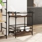 vidaXL Küchenwagen Braun Eichen-Optik 82x40x78,5 cm Holzwerkstoff vidaXL Küchenwagen Braun Eichen-Optik 82x40x78,5 cm Holzwerkstoff