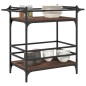 vidaXL Küchenwagen Braun Eichen-Optik 82x40x78,5 cm Holzwerkstoff vidaXL Küchenwagen Braun Eichen-Optik 82x40x78,5 cm Holzwerkstoff