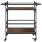 vidaXL Küchenwagen Braun Eichen-Optik 82x40x78,5 cm Holzwerkstoff vidaXL Küchenwagen Braun Eichen-Optik 82x40x78,5 cm Holzwerkstoff