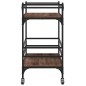 vidaXL Küchenwagen Braun Eichen-Optik 82x40x78,5 cm Holzwerkstoff vidaXL Küchenwagen Braun Eichen-Optik 82x40x78,5 cm Holzwerkstoff