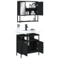 vidaXL 2-tlg. Badmöbel-Set Schwarz Holzwerkstoff vidaXL 2-tlg. Badmöbel-Set Schwarz Holzwerkstoff