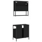 vidaXL 2-tlg. Badmöbel-Set Schwarz Holzwerkstoff vidaXL 2-tlg. Badmöbel-Set Schwarz Holzwerkstoff