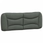vidaXL Bettgestell mit Kopfteil Dunkelgrau 140x190 cm Stoff vidaXL Bettgestell mit Kopfteil Dunkelgrau 140x190 cm Stoff