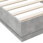 vidaXL Bettgestell Betongrau 90x200 cm Holzwerkstoff vidaXL Bettgestell Betongrau 90x200 cm Holzwerkstoff