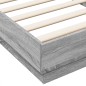 vidaXL Bettgestell Grau Sonoma 90x200 cm Holzwerkstoff vidaXL Bettgestell Grau Sonoma 90x200 cm Holzwerkstoff