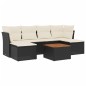 vidaXL 7-tlg. Garten-Sofagarnitur mit Kissen Schwarz Poly Rattan vidaXL 7-tlg. Garten-Sofagarnitur mit Kissen Schwarz Poly Rattan