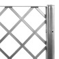vidaXL Pflanzkübel mit Rankgitter Hellgrau 40x40x142 cm PP vidaXL Pflanzkübel mit Rankgitter Hellgrau 40x40x142 cm PP
