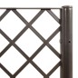 vidaXL Pflanzkübel mit Rankgitter Braun 40x40x142 cm PP vidaXL Pflanzkübel mit Rankgitter Braun 40x40x142 cm PP