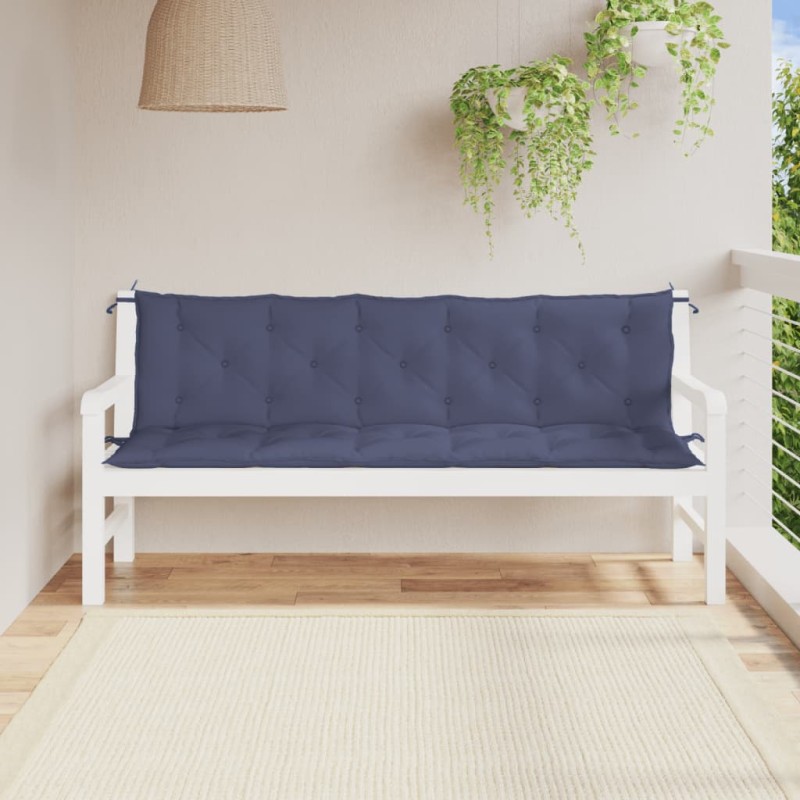 vidaXL Gartenbank-Auflagen 2 Stk. Marineblau 180x50x7 cm Oxford-Gewebe vidaXL Gartenbank-Auflagen 2 Stk. Marineblau 180x50x7 cm Oxford-Gewebe